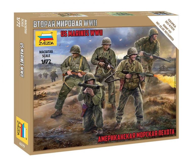 Звезда (ZVEZDA) 6279з Сборная модель ZVEZDA Американская морская пехота 1:72 Звезда (ZVEZDA) 6279з Сборная модель ZVEZDA Американская морская пехота 1:72