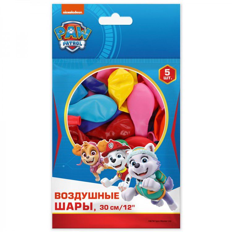 ND Play 292139 Шарики воздушные ND Play Щенячий патруль, дизайн 1, 30 см