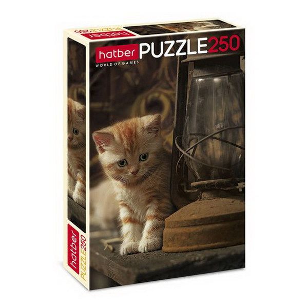 Hatber 250ПЗ3-21023 Пазл Милый котик, 250 элементов, 28х40 см