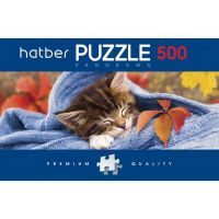 Hatber 500ПЗ2-18638 Пазл "Premium" Панорама Котенок, 500 элементов