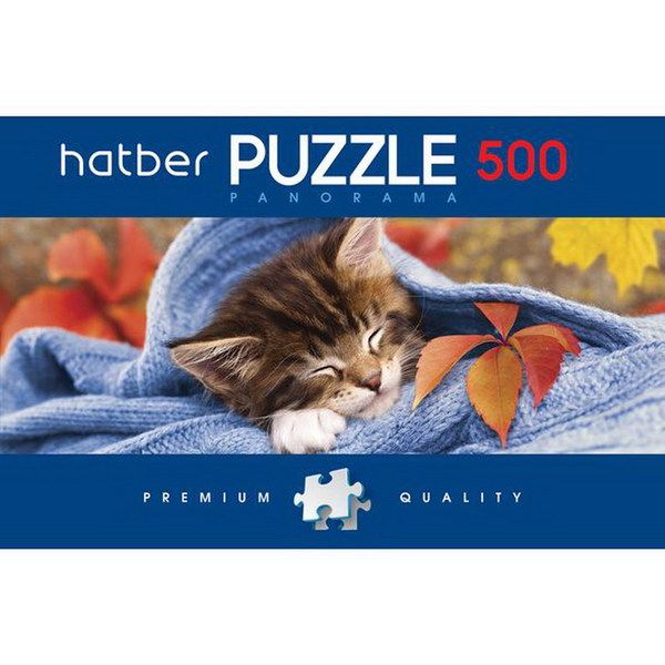 Hatber 500ПЗ2-18638 Пазл "Premium" Панорама Котенок, 500 элементов