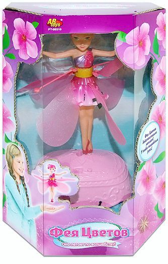  ABtoys PT-00310 Кукла Летающая фея цветов с механизмом для запуска, ручной контроль высоты