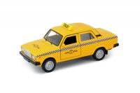 Welly 43644TI Машинка Welly LADA 2107 Такси металлическая 1:34-39