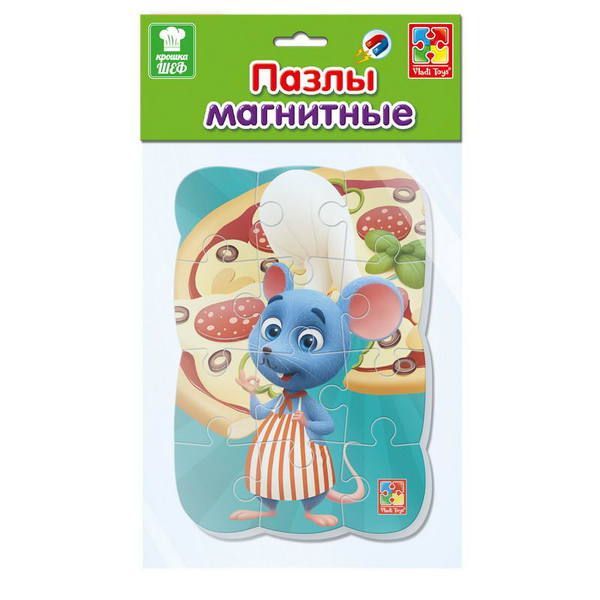 Vladi Toys VT3205-68 Пазлы на магните "Крошка шеф"