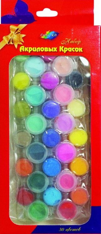 Color Kit KK001 Набор акриловых красок, 30 цветов