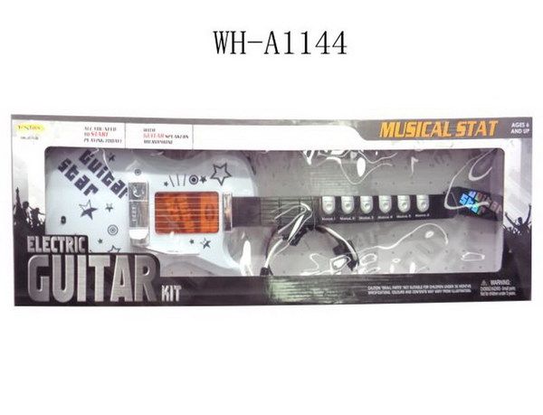 JUNFA HK-9010E Гитара электрическая+микрофон, звук и свет 25,5х7,5х72,5 см
