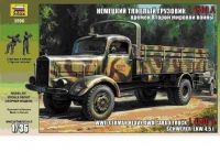 Звезда 3596 Сборная модель Немецкий тяжелый грузовик L 4500A времен Второй Мировой Войны, 1:35