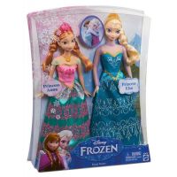 Mattel BDK37 Принцессы Дисней - Холодное сердце, Куклы Сестры Эльза и Анна, 28 см