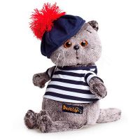 BUDI BASA Ks22-010 Басик в тельняшке и берете 22 см
