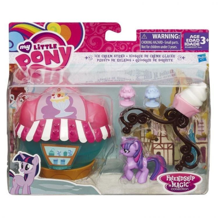 Hasbro B5568 MLP Игровой набор "Киоск мороженого с пони Искоркой"