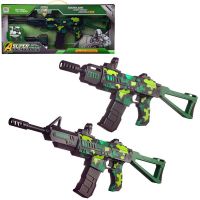 Junfa DQ-03539 Автомат Junfa 2в1 со съемными стволами, электромеханический, свет и звук