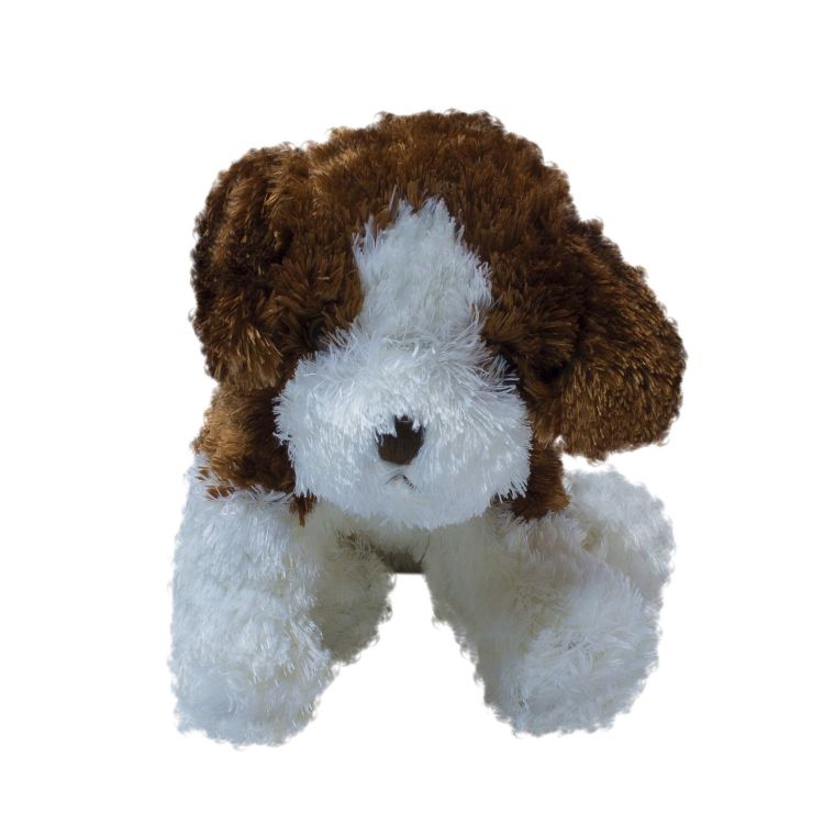 Мягкая игрушка Teddykompaniet щенок 17 см, бело-коричневый