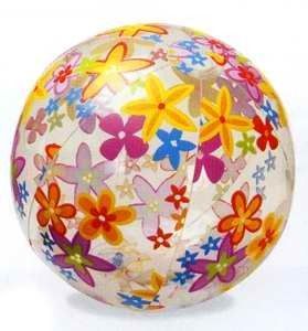 Мяч надувной  51 см."Lively Print Balls"(от3х лет) цветной (Китай)