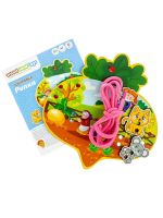 Woodlandtoys 017604 Шнуровка Woodlandtoys Репка 16*14,5*2 см