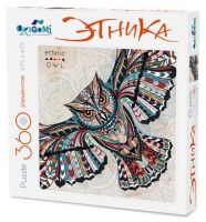ORIGAMI 02897 Пазл Арт-терапия Этника Сова, 360 деталей