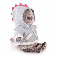 BUDI BASA Ks19-077 Мягкая игрушка Кот Басик в толстовке дракончик, 19 см
