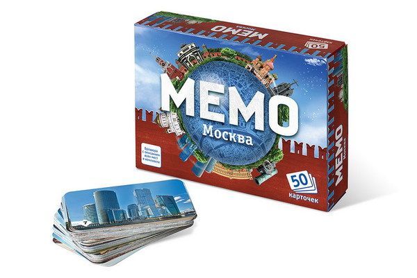 ТД Бэмби 7205 Игра Мемо "Москва" (50 карточек)