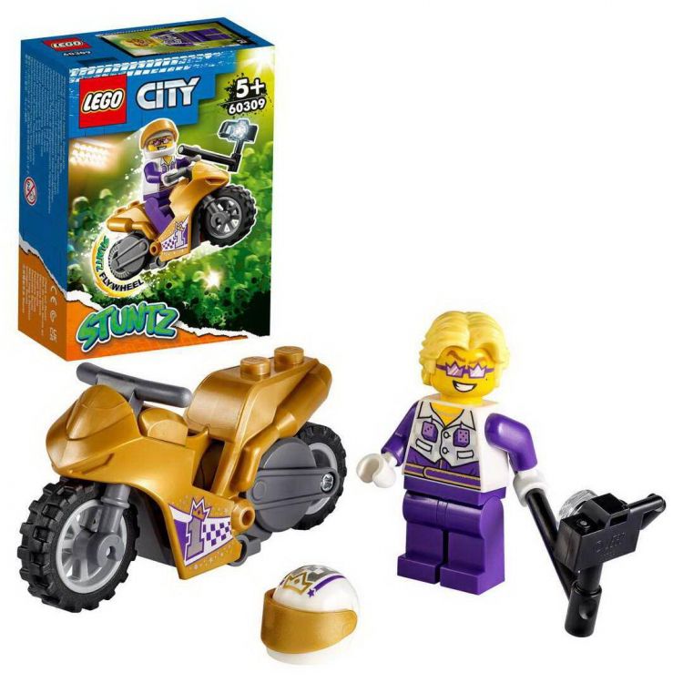 LEGO (Лего) 60309-L Конструктор LEGO CITY Stunt Трюковый мотоцикл с экшн-камерой