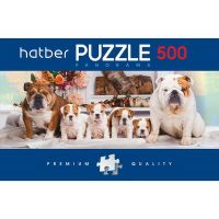 Hatber 500ПЗ2-18371 Пазл "Premium" Панорама Собачки, 500 элементов