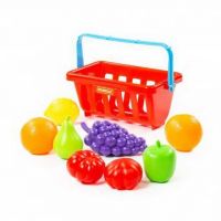 ПОЛЕСЬЕ П-46963 Набор продуктов с корзинкой №2 (9 элементов) (в сеточке)
