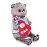 BUDI BASA Ks30-104 Мягкая игрушка Кот Басик в жилете с гитарой, 30 см