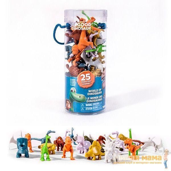 Good Dinosaur 62321 Хороший Динозавр Мир динозавров, 25 фигурок в тубе
