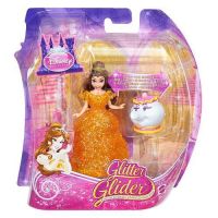 Mattel BJF23 Кукла Танцующая принцесса Белль в блестящем платье, 10 см
