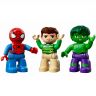 Lego Duplo 10876 Конструктор Лего Дупло Super Heroes Приключения Человека-паука и Халка, 38 деталей