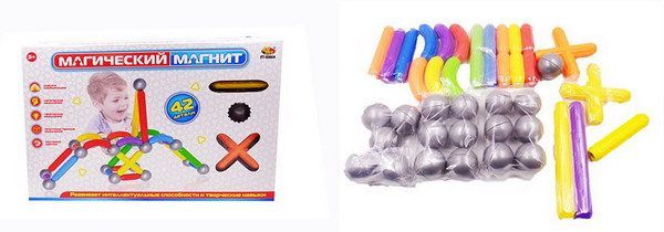ABtoys PT-00864 Конструктор "Магический магнит", 42 детали