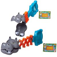 Junfa PT-01676 Игрушка ABtoys Зубастики Cерый волк, выдвижная 20 см