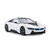 RASTAR 71010W Машина р/у 1:14 BMW i8, вручную открывающиеся двери, цвет белый 27MHZ