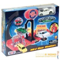 Motormax 78148 Мини-заправочная станция (1 машина 1:64 в комплекте)