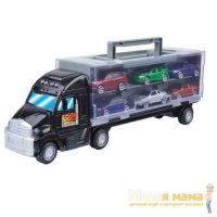 Motormax 78128 Переносной кейс для машинок автовоз + 6 машин 1:64