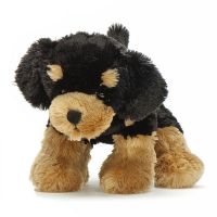 Мягкая игрушка Teddykompaniet щенок 17 см, бежево-черный