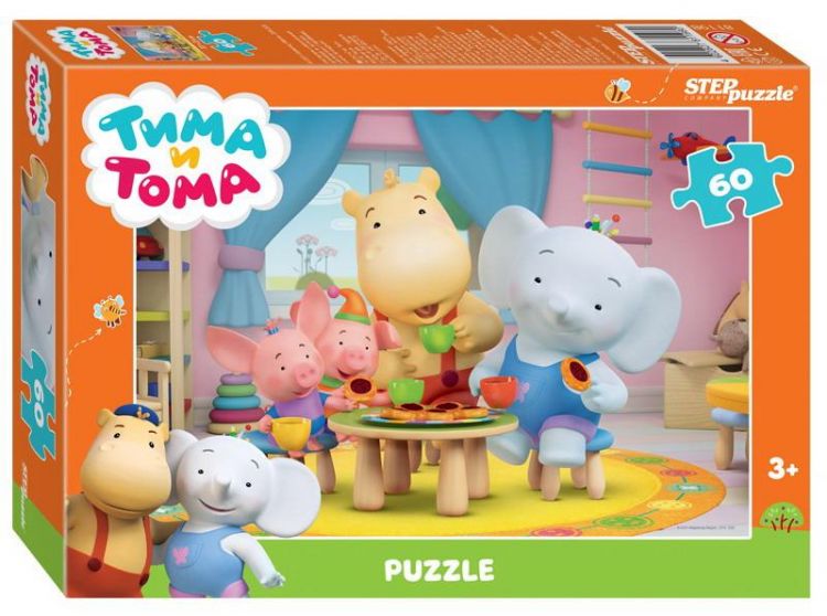 СТЕП ПАЗЛ 81198 Пазл STEP puzzle Тима и Тома Мармелад Медиа 60 элементов