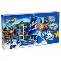 Robocar POLI 83319 Кейс для хранения Парковка с металлической машинкой Поли