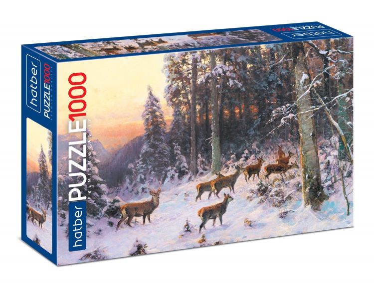 Hatber 1000ПЗ2-25942 Пазл Hatber Premium В зимнем лесу 1000 элементов 680х480мм