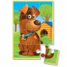 Vladi Toys VT1103-53 Пазлы мягкие "Собачка", А5, 12 деталей