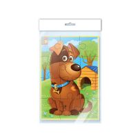 Vladi Toys VT1103-53 Пазлы мягкие "Собачка", А5, 12 деталей