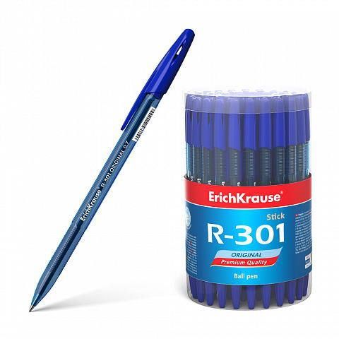 ErichKrause 46772ЕК Ручка шариковая ErichKrause R-301 Original Stick 0.7, цвет чернил синий (в тубусе по 60 шт.) ErichKrause 46772ЕК Ручка шариковая ErichKrause R-301 Original Stick 0.7, цвет чернил синий (в тубусе по 60 шт.)