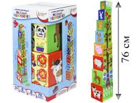 Bright Kids И-5033 Развивающая игра BRIGHT KIDS Разумные детки Кубики-пирамидка Веселый небоскрёб