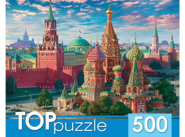 Рыжий кот ХТП500-4221 TOPpuzzle. Пазлы 500 элементов. МОСКВА. КРАСНАЯ ПЛОЩАДЬ