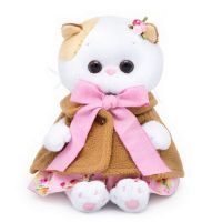 BUDI BASA LB-030 Мягкая игрушка Кошечка Ли-Ли BABY в накидке и розовом сарафане, 20 см