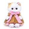 BUDI BASA LB-030 Мягкая игрушка Кошечка Ли-Ли BABY в накидке и розовом сарафане, 20 см