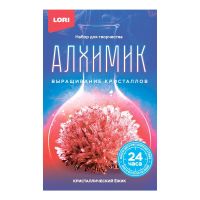 LORI Вкр-012 Набор для творчества LORI Алхимик Выращивание кристаллов. Кристаллический ёжик "Красный кристалл"