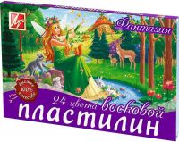 Пластилин мягкий (восковой) Фантазия 24 цвета