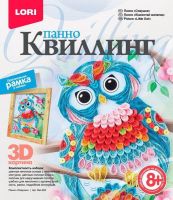 LORI Квл-023 Набор для творчества Квиллинг Панно "Совушка"