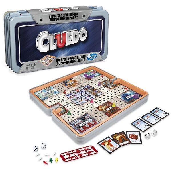 Hasbro E5341 Игра настольная Клуэдо Роудтрип, дорожная версия