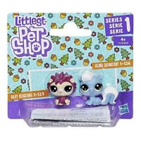 Hasbro C1676 LPS S1 Пара мини-петшопов Ёжик и Скунс