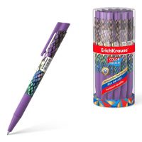 ErichKrause 50822ЕК Ручка ErichKrause ColorTouch Purple Python шариковая автоматическая, цвет чернил синий